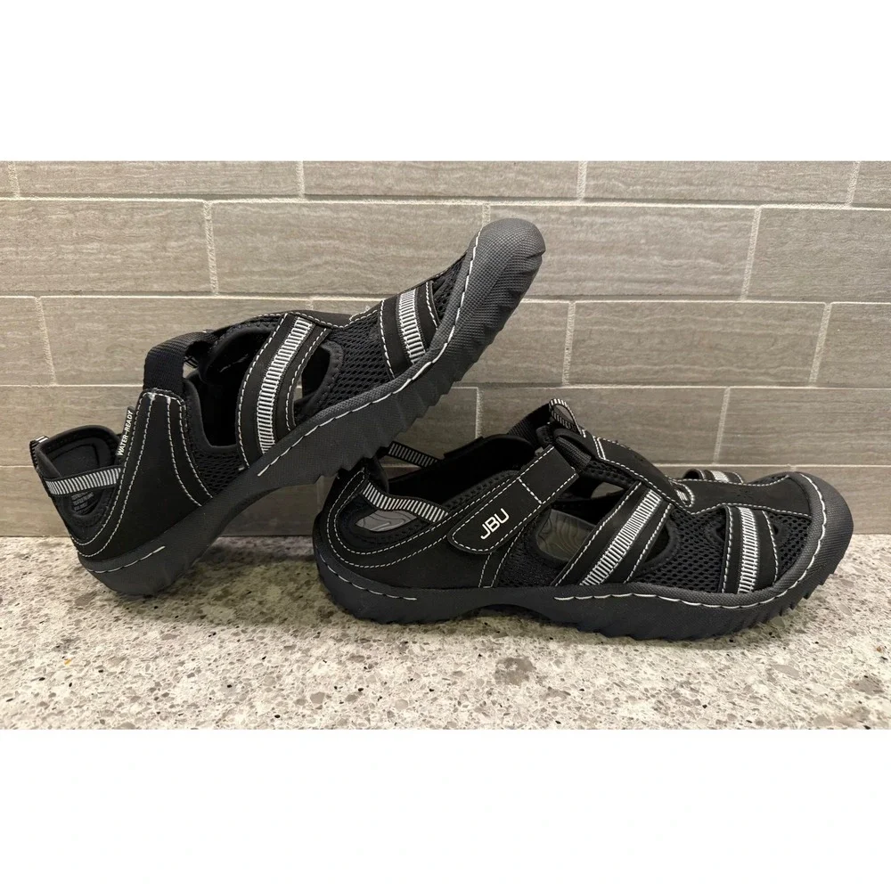 JBU Black/White Wmns NWOT Jambu Water Sandals Size 11M Gorpcore Hiking Summer - Picture 7 of 9